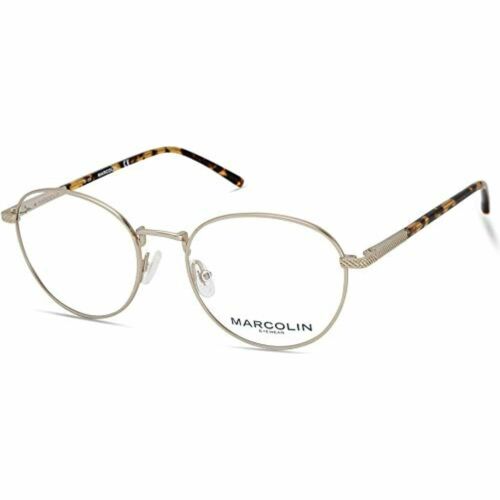 Eyeglasses For Womens Marcolin MA 3018 032 gold round 51-18-140 - megafashion11Monturas