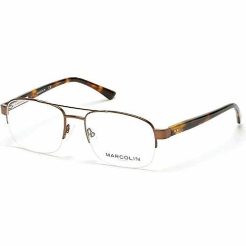 Eyeglasses Marcolin square men MA 3009 049 matte dark brown 54 - 18 - 145. - megafashion11Monturas