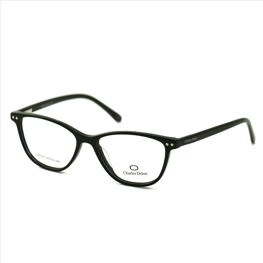 Eyeglasses Womens Black Frames Oval 50 16 140 by Charles Delon Oval - megafashion11Monturas