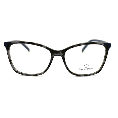 Eyeglasses Womens Havana Black/Navy Frames Square 54 16 140 by Charles Delon - megafashion11Monturas