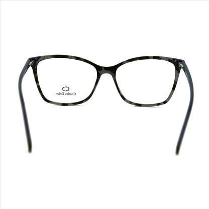 Eyeglasses Womens Havana Black/Navy Frames Square 54 16 140 by Charles Delon - megafashion11Monturas