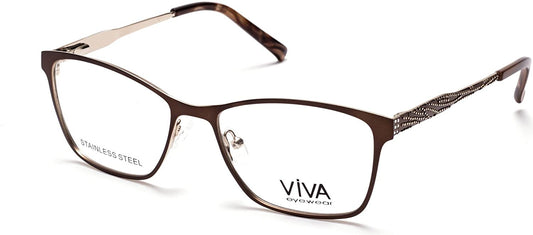Eyeglasses Square for Womens's Viva VV 4514 047 Light Brown/Other