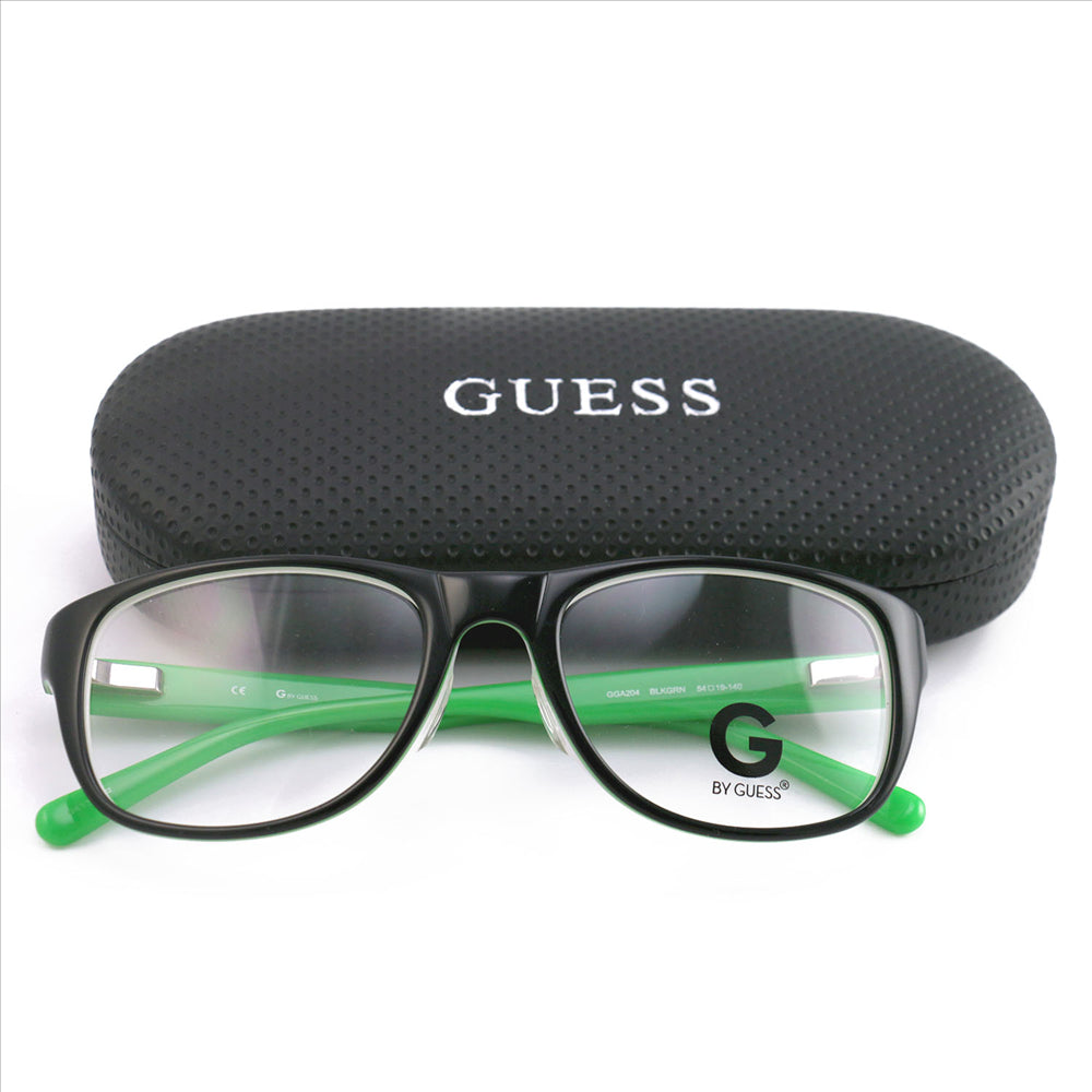 Guess Womens Eyeglasses GGA 204 BLKGRN Black/Green 54 19 140 Frames Square