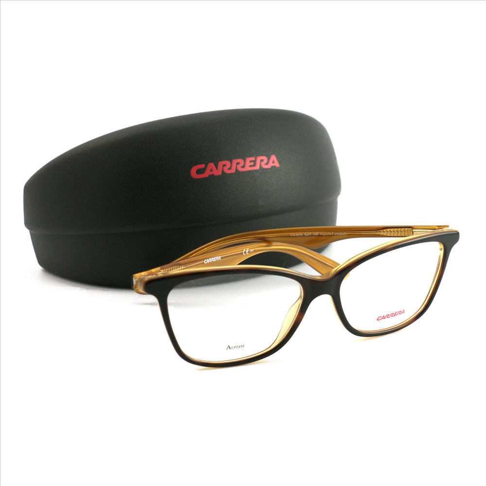 Carrera Womens Eyeglasses Frames Havana Cat Eye CA 6618 GZT 54 15 140