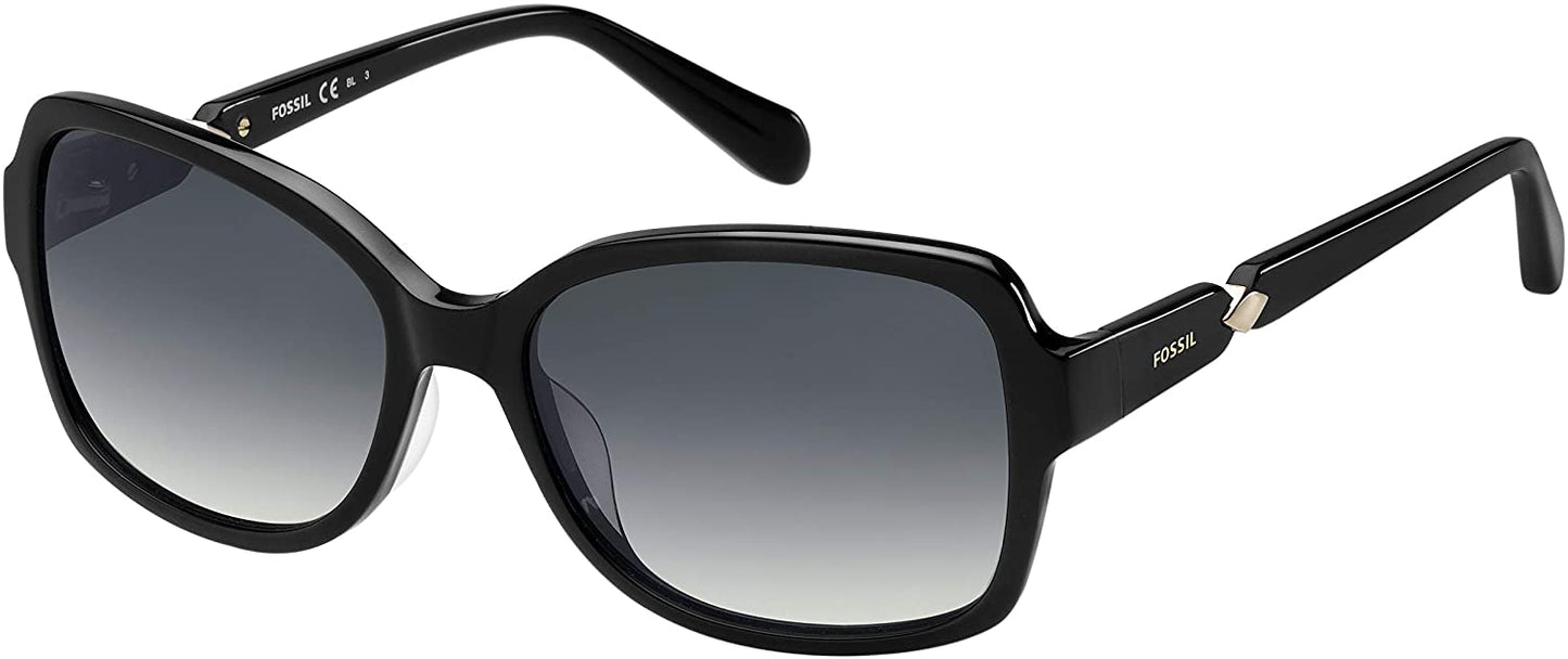 Fossil Womens Sunglasses FOS2073S 0807 Black 56 17 135 Butterfly