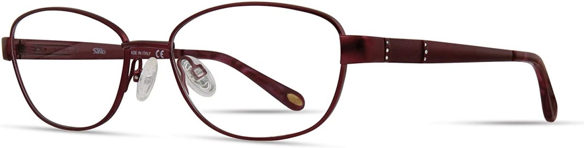 Frames for Womens's Eyeglasses Emozioni made in Italy Burgundy with Demo Lens - megafashion11Monturas