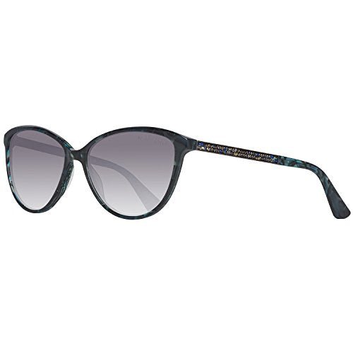 Guess By Marciano GM0755 Sunglasses - Shiny Blue Frame, Smoke Mirror Lenses, 57 mm GM07555790C - megafashion11Sunglasses