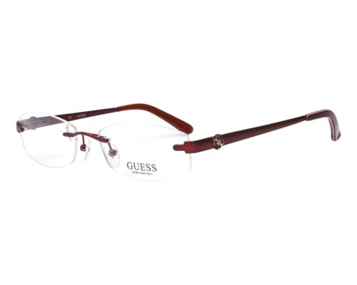 Guess Eyeglasses Womens 2337 BU Frameless Brown oval 54 17 135 - megafashion11Monturas