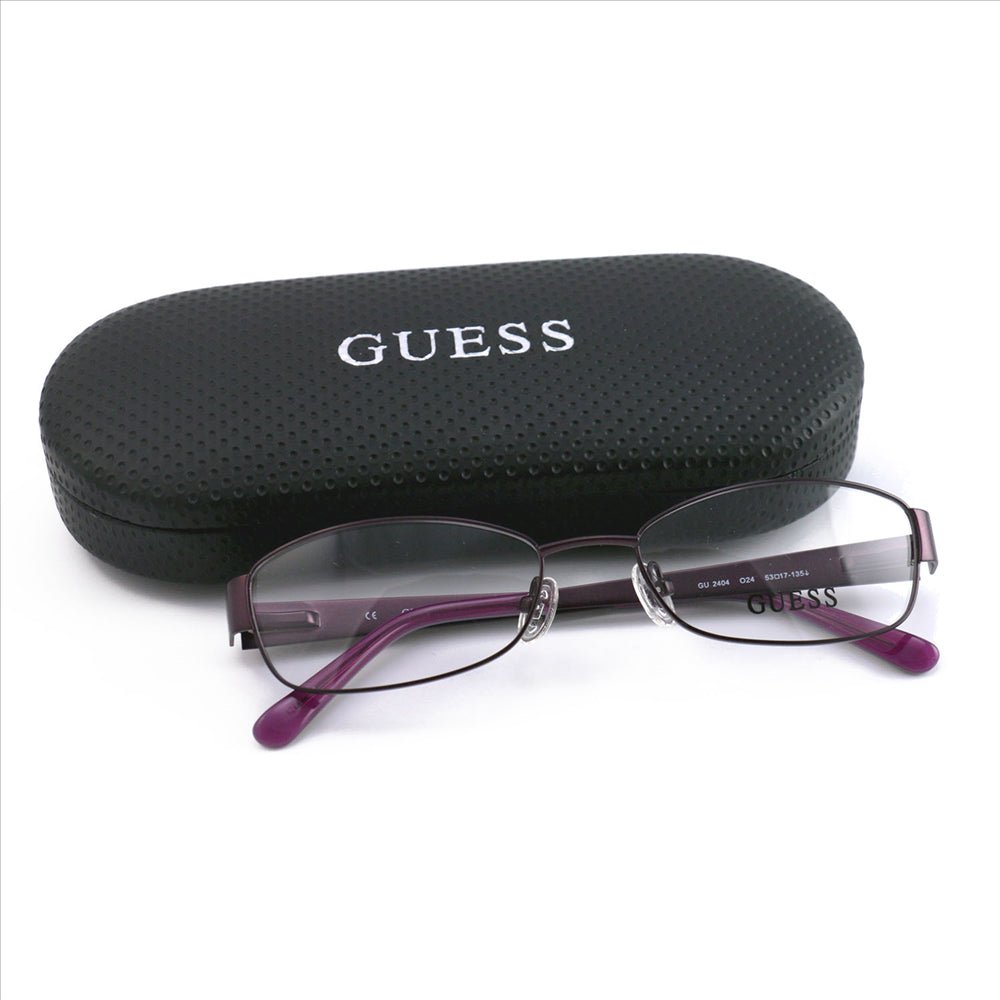 Guess Eyeglasses Womens GU2404 O24 Purple 53 17 135 Frames Oval - megafashion11Monturas
