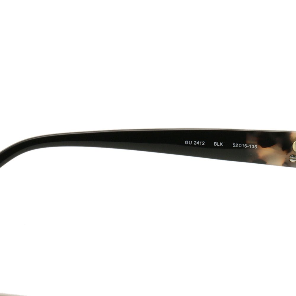 Guess Women's Eyeglasses GU 2412 B84 Satin Black 52 16 135 Frames Oval - megafashion11Monturas