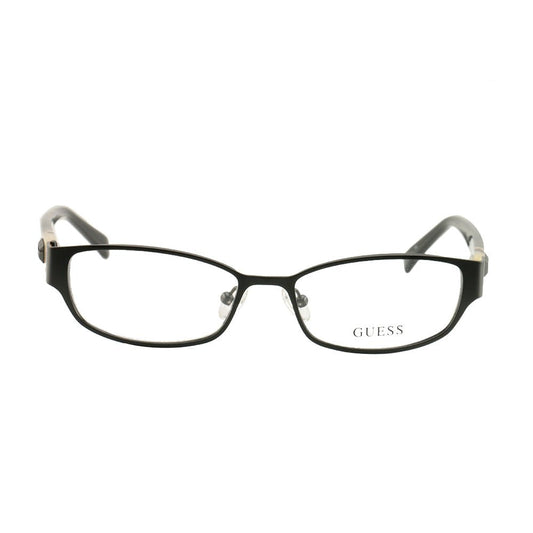 Guess Women's Eyeglasses GU 2412 B84 Satin Black 52 16 135 Frames Oval - megafashion11Monturas