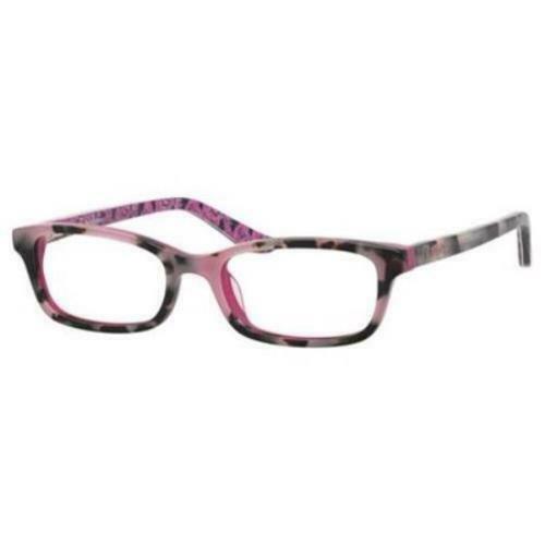 JUICY COUTURE Womens Eyeglasses 924 0RVX Havana Pink 46 15 125 Rectangle - megafashion11Monturas