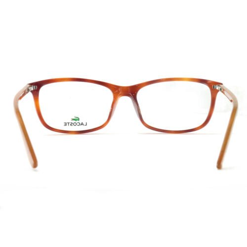 Lacoste L2711 Men or Womens Eyeglasses 218 Light Havana Plastic 53 16 140 Rectan - megafashion11Monturas