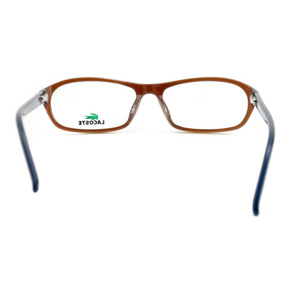 Lacoste Men Eyeglasses Brown/Navy Oval L2621 210 Frames 54 16 140 - megafashion11Monturas