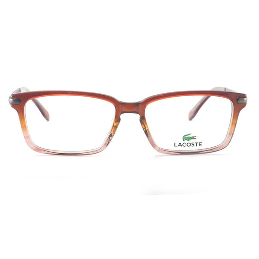 Lacoste Men or Womens Eyeglasses L2720 210 Brown Rose Gradient/Clear 52 16 140 R - megafashion11Monturas