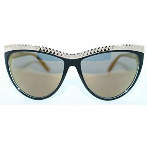L.A.M.B. Women Sunglasses LA500 BLK Black/Gold Oval Cat eye Mirrored 59-13-135 - megafashion11Sunglasses