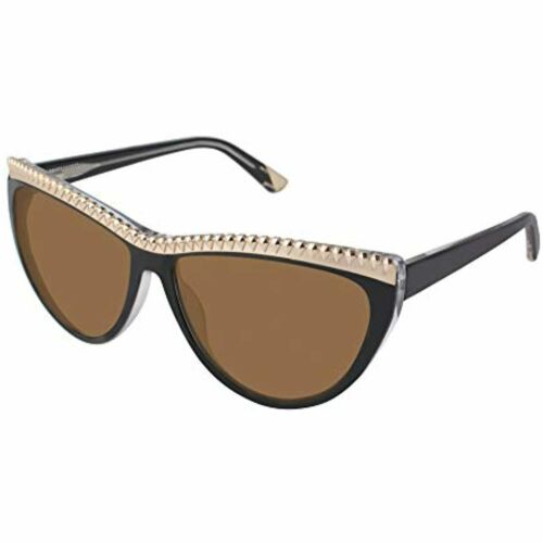 L.A.M.B. Women Sunglasses LA500 BLK Black/Gold Oval Cat eye Mirrored 59-13-135 - megafashion11Sunglasses