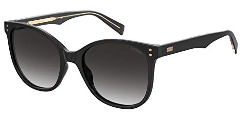 Levi's LV 5009/S Square Sunglasses, Black, 56mm, 19mm - megafashion11Sunglasses