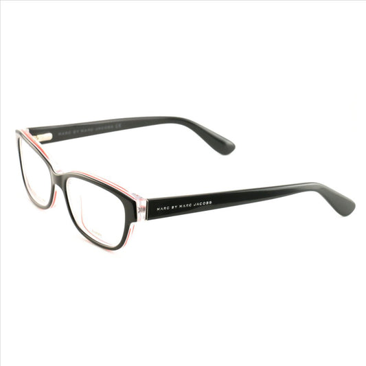 Marc by Marc Jacobs Womens Eyeglasses 591 0JR Black/Red/Crystal 52 15 140 Rectan - megafashion11Monturas