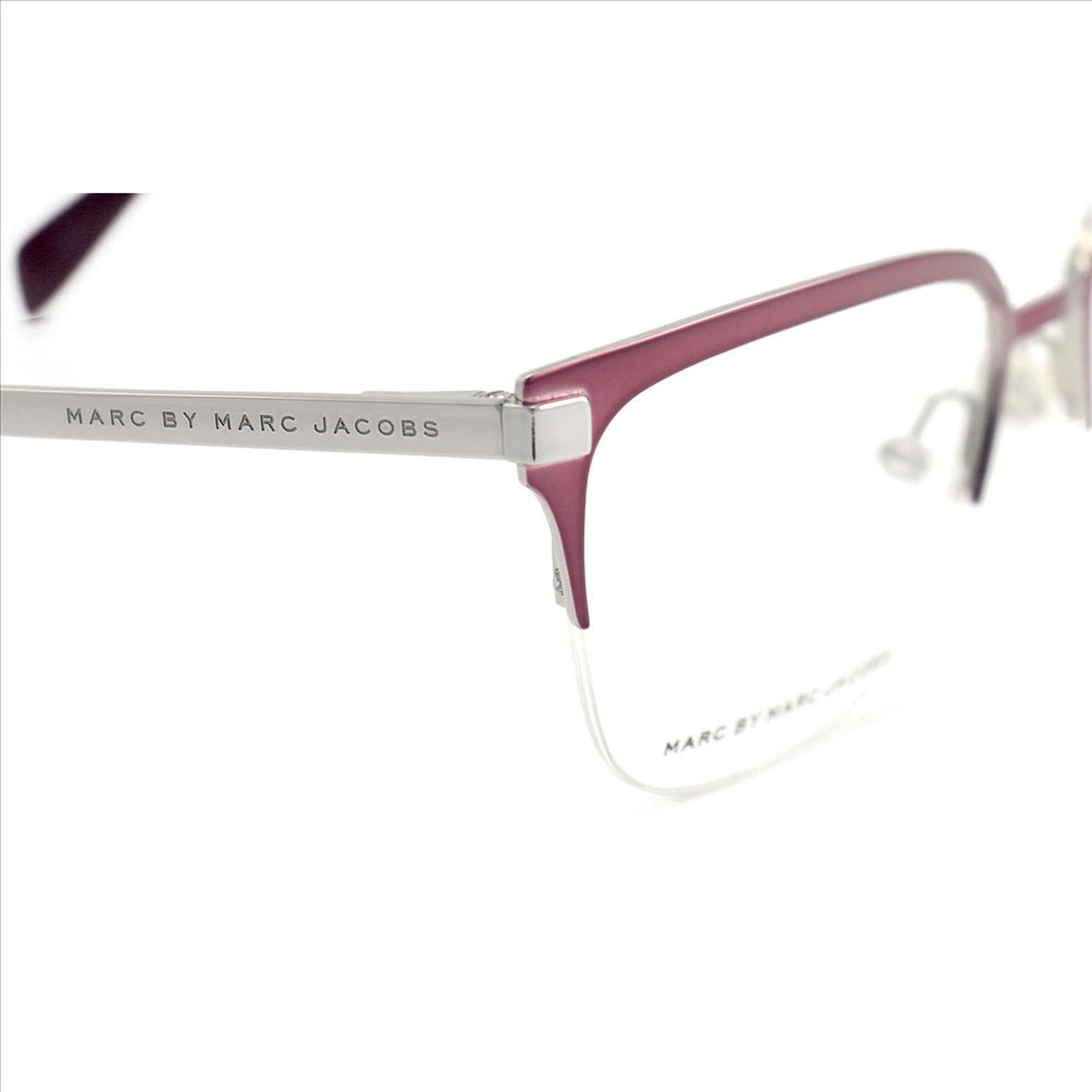 Marc Jacobs Womens Eyeglasses MMJ658 MV1 Shiny Red 50 17 135 Semi Rimless Square - megafashion11Monturas