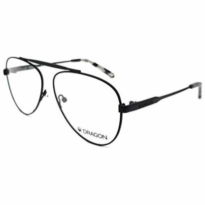 Men Eyeglasses Frames Aviator Metal DR 197 DEE 002 BLACK TORTOISE 56-13-145 - megafashion11Monturas