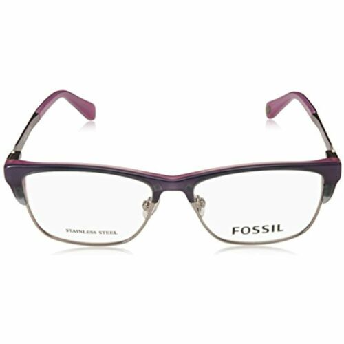 Men/Womens Frame Eyeglasses Fossil 7026 0PJP Rectangle Blue 52 15 140 - megafashion11Monturas