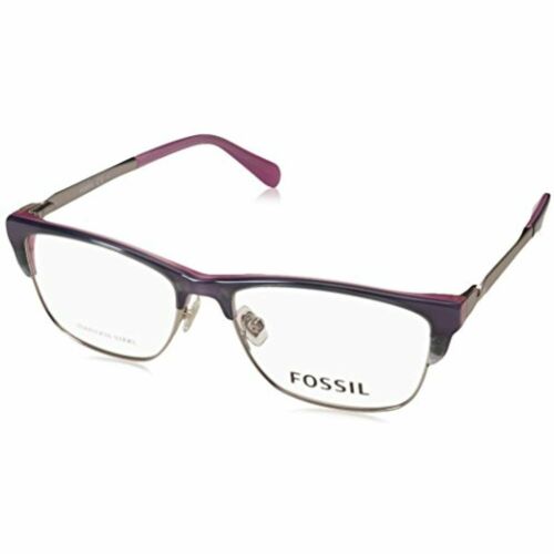 Men/Womens Frame Eyeglasses Fossil 7026 0PJP Rectangle Blue 52 15 140 - megafashion11Monturas