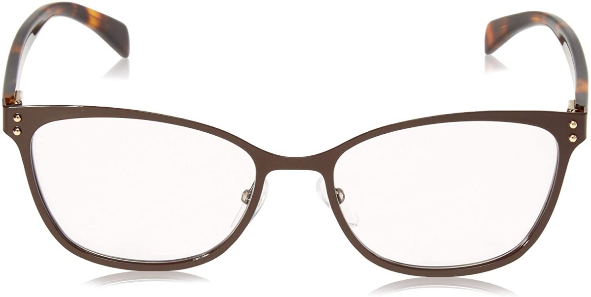 Men/Womens Metallic Frame Eyeglasses Moschino 511 09Q Brown 53 17 145 - megafashion11Monturas