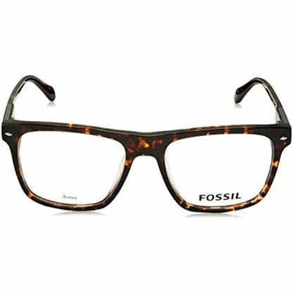 Men/Womens Square Frame Eyeglasses Fossil 7018 0086 Dark Havana 54 18 145 - megafashion11Monturas