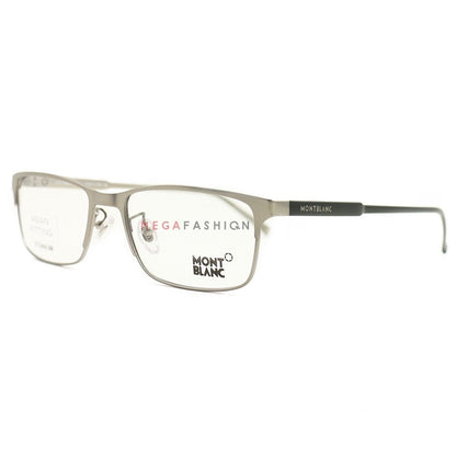 New Montblanc Eyeglasses MB 627F 015 Titanium Metal 54 17 145 Authentic - megafashion11Monturas