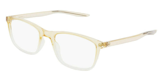 Nike Eyeglasses For Men 7129 (709) Rectangle Clear/Gold Ful Rim 52-19-145 - megafashion11Monturas