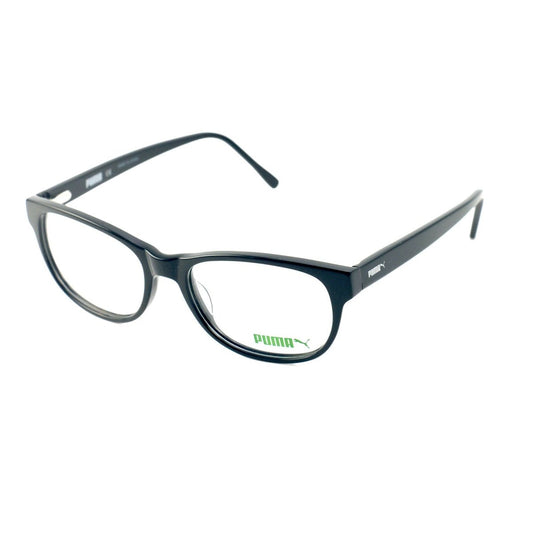 Puma Eyeglasses Men or Womens Black Frames Oval 53 17 140 PE0019O 001 Oval - megafashion11Monturas