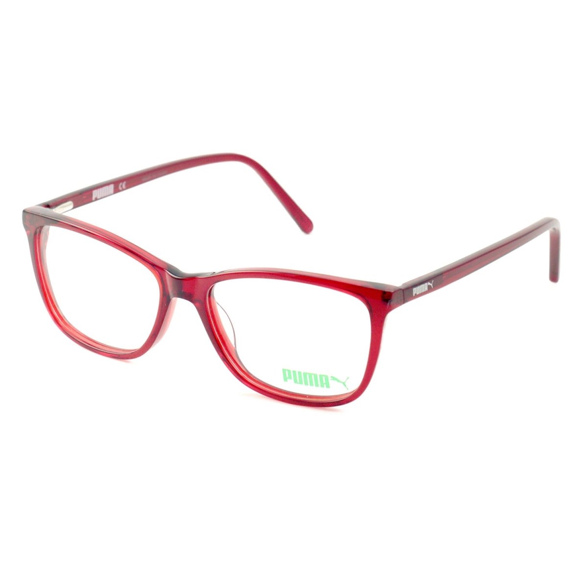 Puma Eyeglasses Men or Womens Red Frames Square 52 15 135 PE0018O 007 - megafashion11Monturas