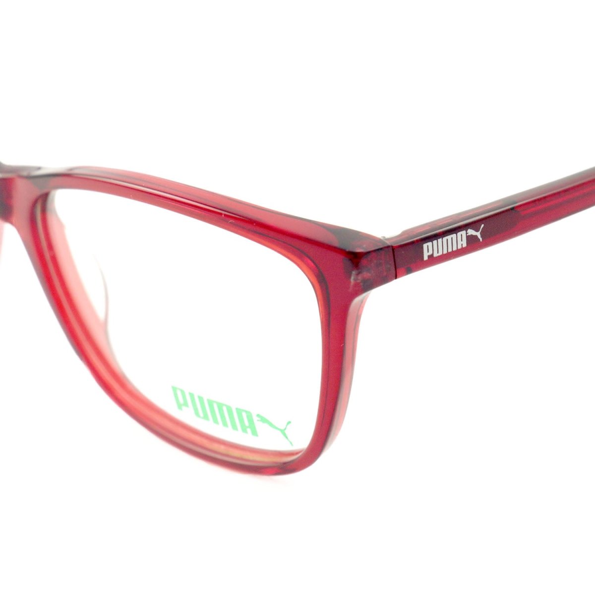 Puma Eyeglasses Men or Womens Red Frames Square 52 15 135 PE0018O 007 - megafashion11Monturas