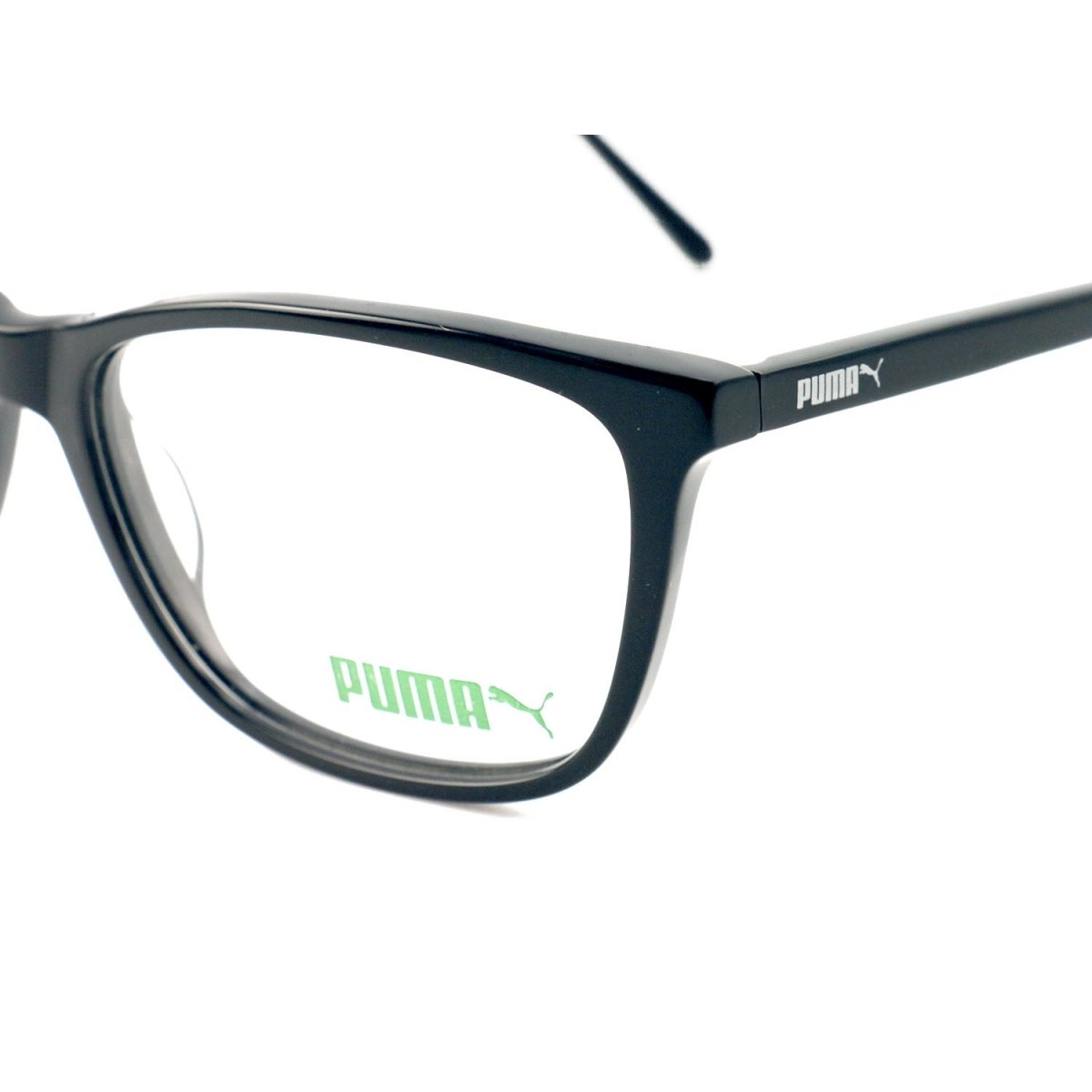 Puma Eyeglasses Womens Black Frames Square 52 15 135 PE0018O 005 - megafashion11Monturas