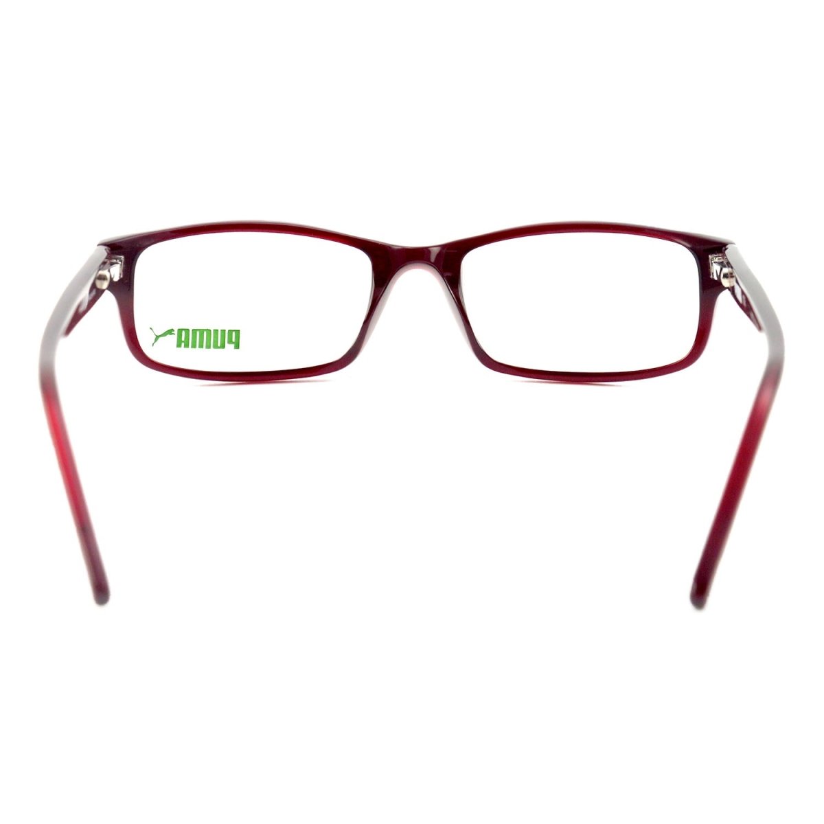 Puma Eyeglasses Womens Clear Red Frames Rectangle 54 19 140 PE0021O 003 - megafashion11Monturas