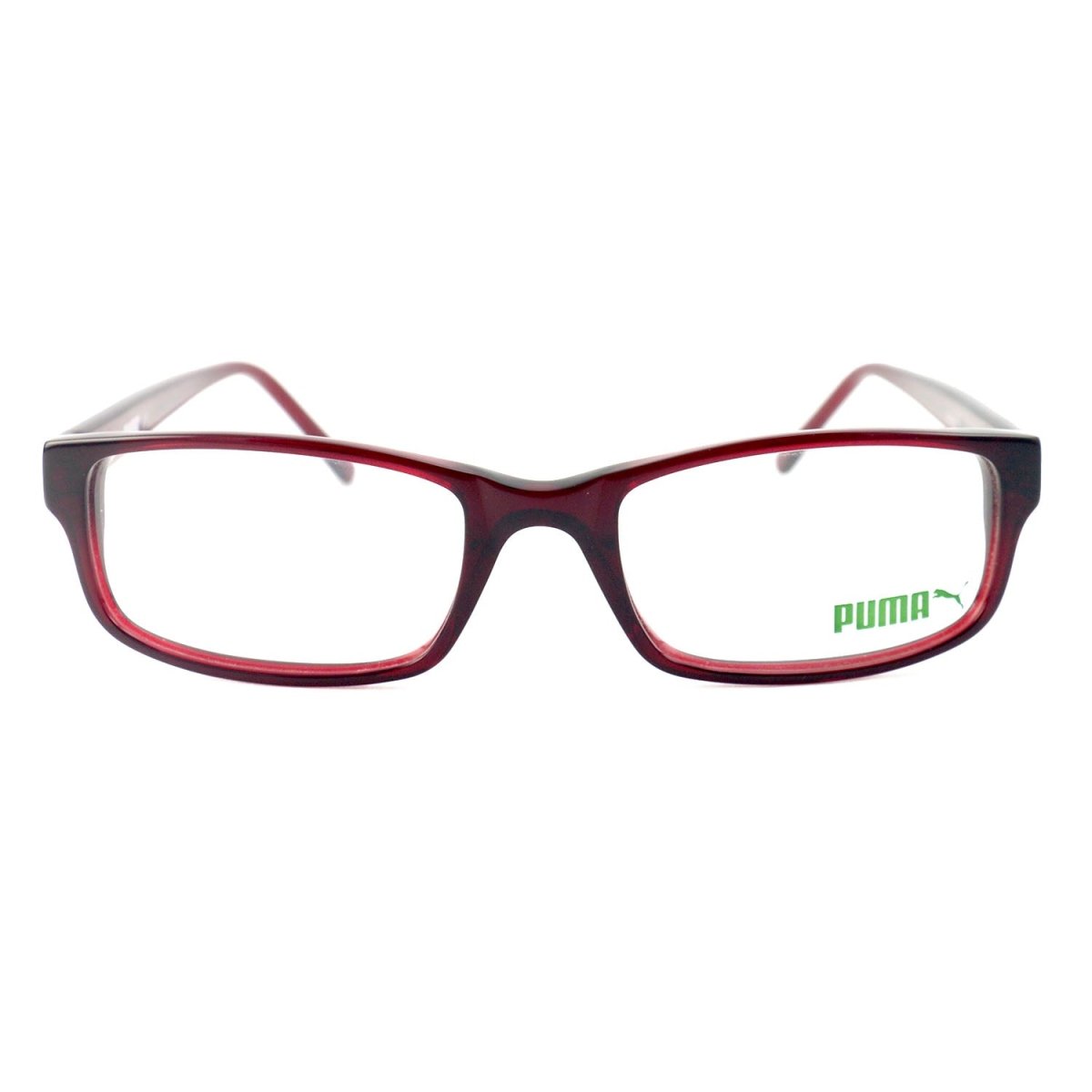 Puma Eyeglasses Womens Clear Red Frames Rectangle 54 19 140 PE0021O 003 - megafashion11Monturas