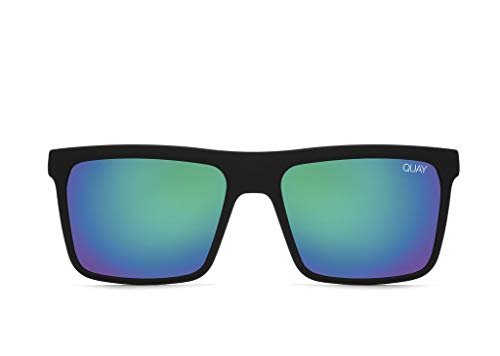 Quay Australia Men's Let It Run Sunglasses Matte Black/Navy One Size - megafashion11Sunglasses