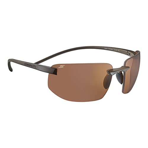 Serengeti - LUPTON SMALL, Shiny Dark Brown, PhD 2.0 Drivers Non Polarized Glass, Small size sunglasses, Men sunglasses, Women sunglasses, Sport, Drivers - megafashion11Sunglasses