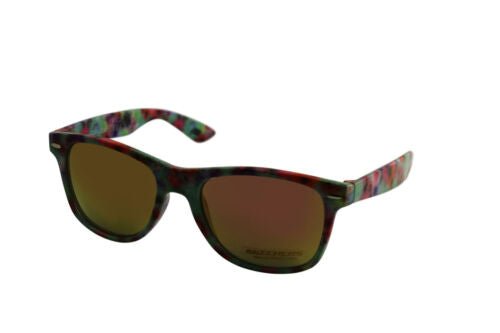 Skechers Sunglasses for Girls SE6042S 92U Oval Multicolor Yellow Mirrored 54 20 - megafashion11Sunglasses