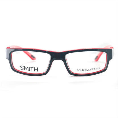 Smith Men's Eyeglasses Odyssey MV5 Black/Fire Red 53 19 140 Frames Rectangle - megafashion11Monturas