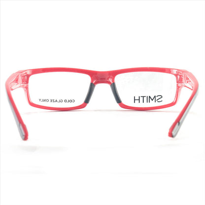 Smith Men's Eyeglasses Odyssey MV5 Black/Fire Red 53 19 140 Frames Rectangle - megafashion11Monturas