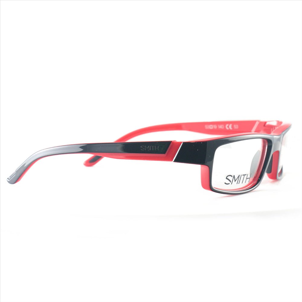 Smith Men's Eyeglasses Odyssey MV5 Black/Fire Red 53 19 140 Frames Rectangle - megafashion11Monturas