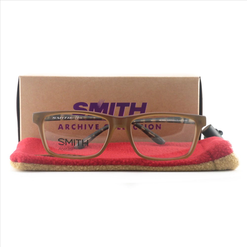 Smith Optics Manning Men Eyeglasses 4RG Matte Brown 53 16 140 Frames Rectangle - megafashion11Monturas