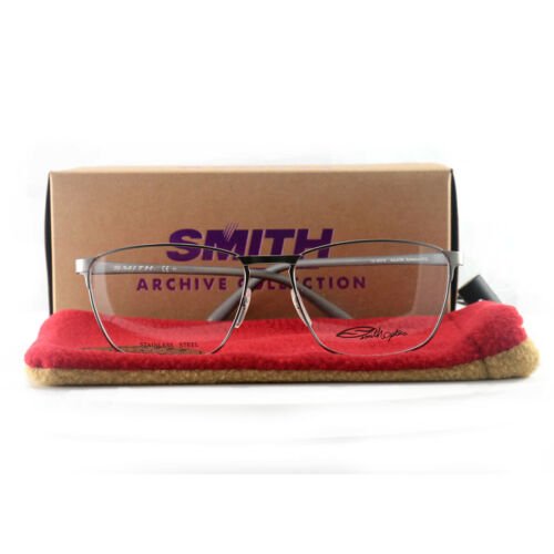 Smith Optics Men Eyeglasses Ralston GVQ Ruthenium 56 16 140 Stainless Steel Squa - megafashion11Monturas