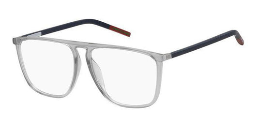 Tommy Jeans Men Eyeglasses TJ0031 KB7 Clear Grey Square Aviator 56-14-140 - megafashion11Monturas