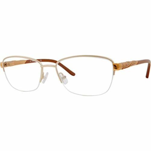 Womens Frame Eyeglasses Saks Fifth Avenue 317 TNG Palladium Gold 52 17 135 - megafashion11Monturas