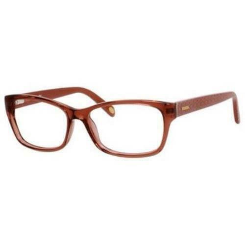 Womens Frames FOSSIL Rectangular Eyeglasses 6022 0GHI Red 53 15 140 - megafashion11Monturas