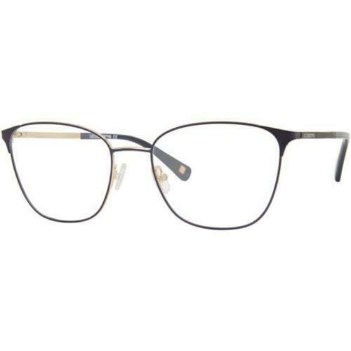 Womens Metallic Frame Eyeglasses LIZ CLAIBORNE 656 E8W Blue Navy 53 18 135 - megafashion11Monturas