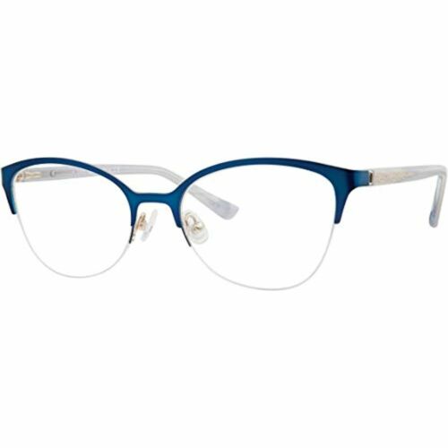 Womens Metallic Frame Eyeglasses Saks Fifth Avenue 314 0KY2 Blue Gold 51 18 135 - megafashion11Monturas